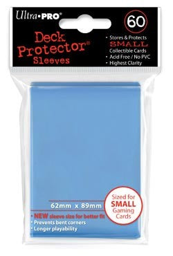 Ultra Pro Small Sized Sleeves - Light Blue (60 Card Sleeves) PokeOrder.com Ultra Pro Small Sized Sleeves - Light Blue (60 Card Sleeves) PokeOrder.com