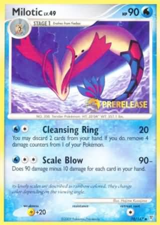 Pokemon Pre-Release Uncommon Promo Card - Milotic 70/147
