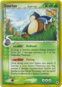 Pokemon EX Dragon Frontiers - Snorlax (Holo) Card