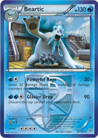 Beartic 41/135 - Pokemon Plasma Storm Rare Card