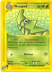 Pokemon Expedition - Metapod Card #87