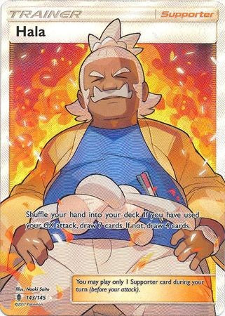 Hala 143/145 Full Art - Pokemon Sun & Moon Guardians Rising Card