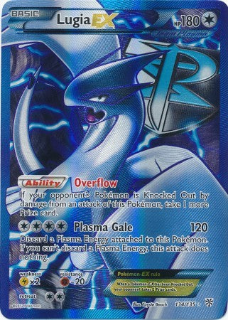Lugia EX 134/135 - Pokemon Plasma Storm Full Art Ultra Rare Card