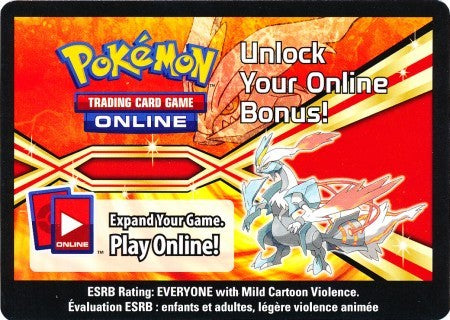 White Kyurem EX Tin Unused Code Card