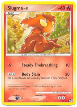 Pokemon Diamond & Pearl Great Encounters - Slugma (Common) Card