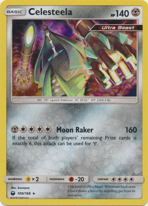 Celesteela 100/168 Holo Rare - Celestial Storm SM7 Pokemon Card