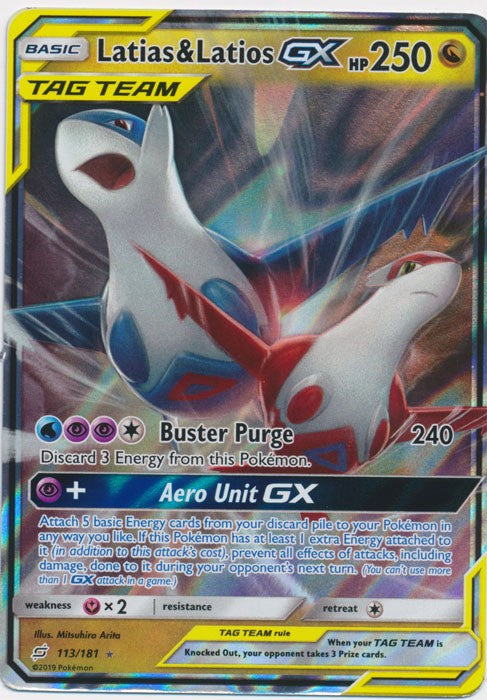 Latias & Latios-GX - 113/181 Pokemon » SM Team Up Ultra Rare