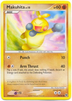 Pokemon Diamond & Pearl Great Encounters - Makuhita (Common) Card