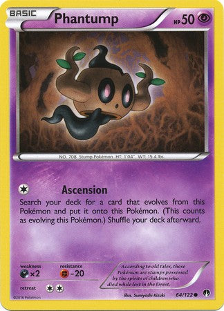 Phantump 64/122 Common - Pokemon XY Breakpoint Card