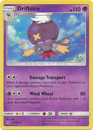 Drifblim 52/156 Uncommon - Pokemon Ultra Prism