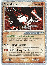 Pokemon EX Hidden Legends Ultra Rare Card - Groudon ex 93/101