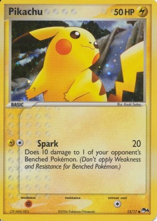 Pokemon POP Series 4 Promo Card Pikachu 13/17 Holo Rare