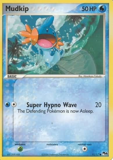 Pokemon POP Series 4 Promo Card Mudkip 11/17 Common