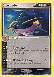 Pokemon EX Power Keepers Uncommon Card - Sharpedo 38/108