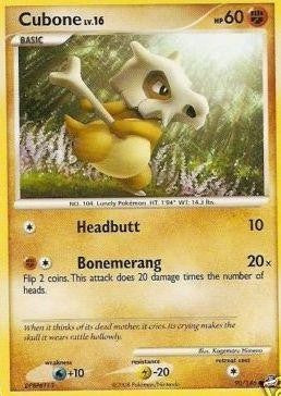 Pokemon Legends Awakened Common Card - Cubone 90/146