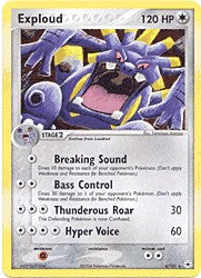 Pokemon EX Hidden Legends - Exploud Holofoil