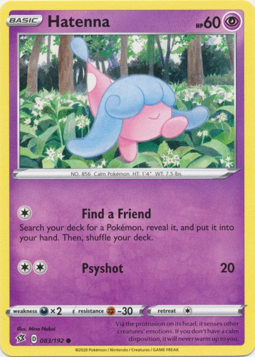 Hatenna - 083/192 Pokemon » SWSH Rebel Clash Common