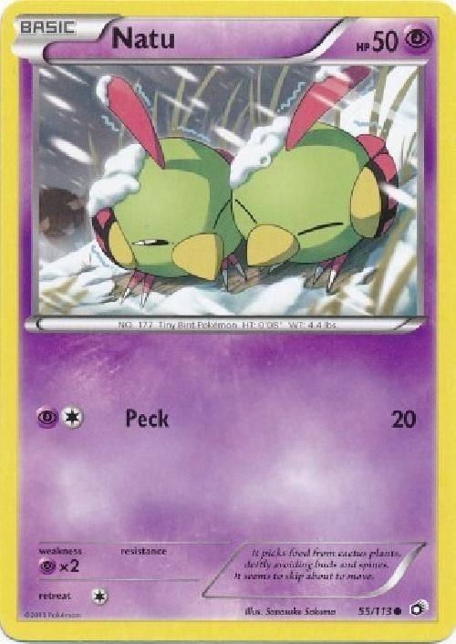 Natu 55/113 - Pokemon Legendary Treasures Common Card