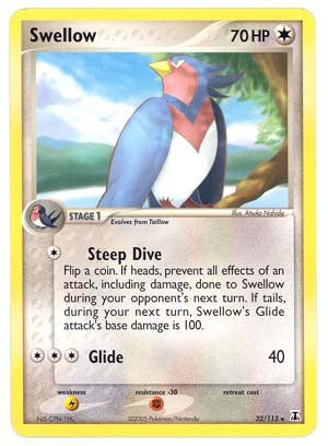 pokemon swellow card Swellow