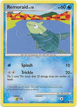 Pokemon Platinum Edition Common Card - Remoraid 90/127
