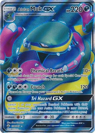Alolan Muk GX 138/147 Ultra Rare - Pokemon Sun & Moon Burning Shadows Card