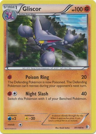 Gliscor 81/149 - Pokemon Boundaries Crossed Holo Rare Card