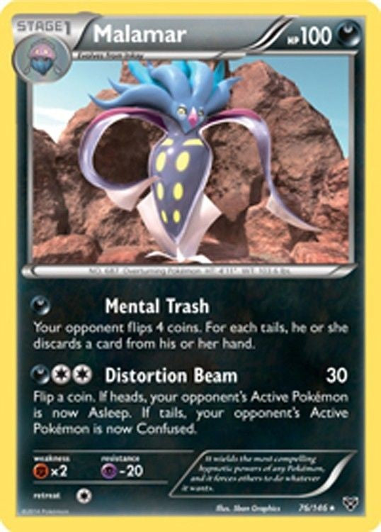 Malamar 76/146 - Pokemon XY Rare Card
