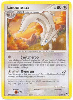 Pokemon Diamond & Pearl Great Encounters - Linoone (Uncommon) Card