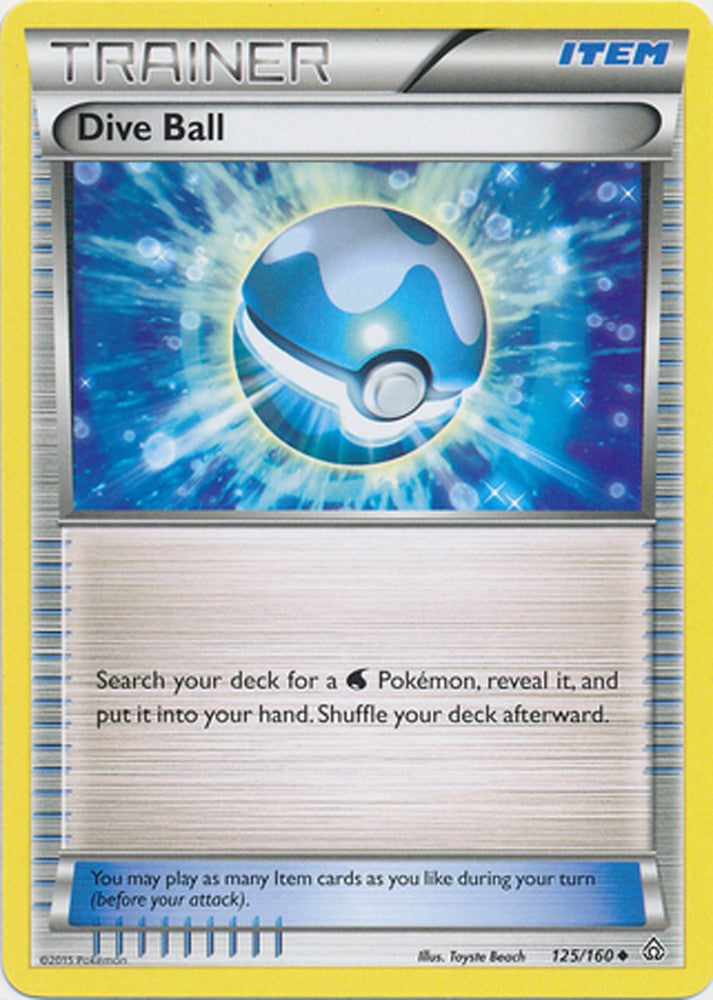 Dive Ball 125/160 Trainer - XY Primal Clash Single Card