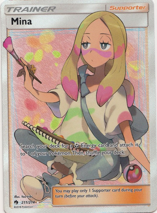 Mina - 211/214 - Sun & Moon: Lost Thunder Full Art Ultra Rare