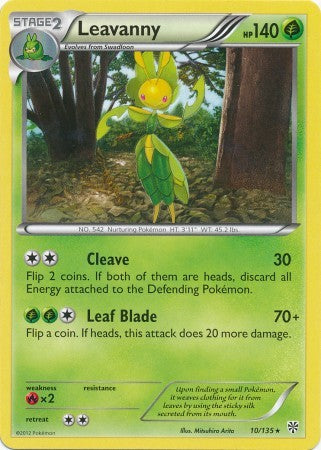Leavanny 10/135 - Pokemon Plasma Storm Rare Card