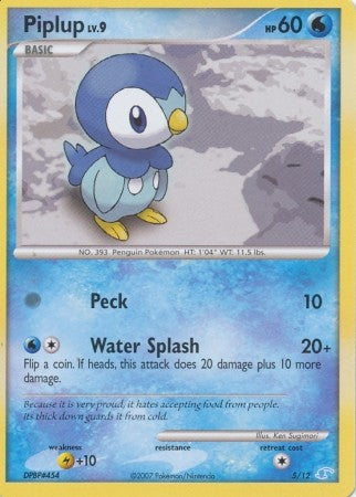 Pokemon Common Promo Single Card - Piplup 5/12