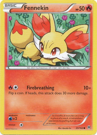 Fennekin 25/162 Common - Pokemon XY Break Through Card