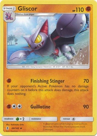Gliscor 68/145 Uncommon - Pokemon Sun & Moon Guardians Rising Card