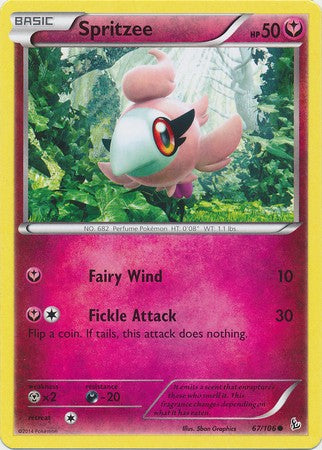 Spritzee 67/106 - Pokemon XY Flashfire Common Card