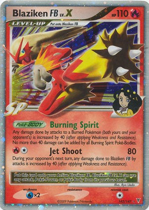 Pokemon Supreme Victors Ultra Rare Card - Blaziken FB LV X 142/147
