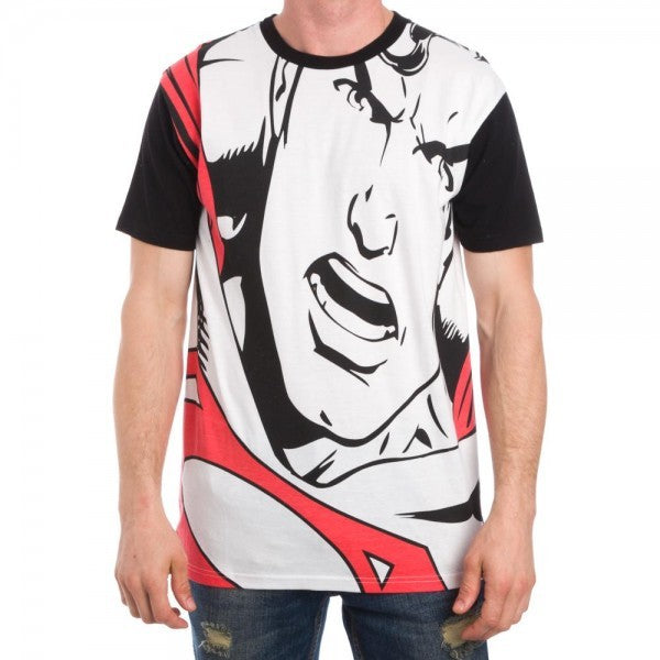 Superman Black/White Color Block T-Shirt