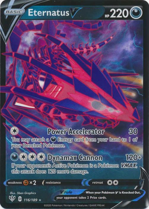 Eternatus V - 116/189 Pokemon » SWSH Darkness Ablaze Ultra Rare