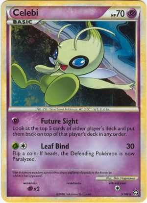 Pokemon Card HS Triumphant Celebi Holo Rare 3/102