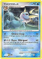 Pokemon Diamond and Pearl Majestic Dawn- Vaporeon(Rare)