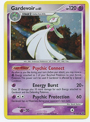 Pokemon Platinum Edition Holo Rare Card - Gardevoir 8/127