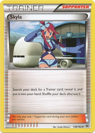 Skyla 148/162 Uncommon - Pokemon XY Break Through Card