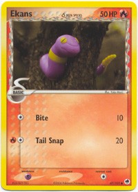 pokemon ekans card Pokemon EX Dragon Frontiers