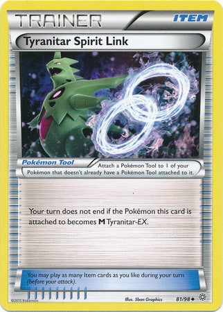 pokemon tyranitar card value Pokemon Ancient Origins Tyranitar Spirit Link #81