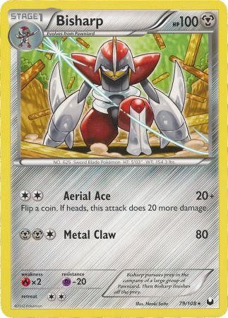 Pokemon Dark Explorers Rare Card - Bisharp 79/108
