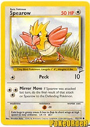 Pokemon Base Set 2 Common Card - Spearow 92/130