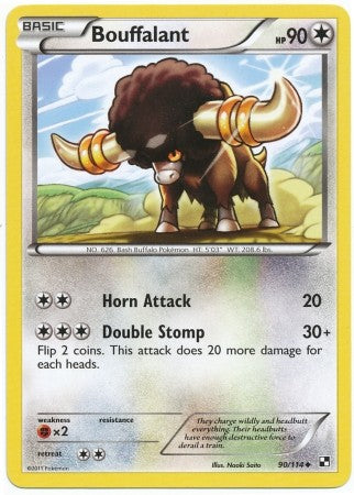 Pokemon Black & White Bouffalant 90/114 Uncommon Card