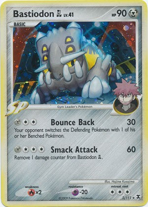 Pokemon Platinum Rising Rivals Single Card Holofoil Rare Bastiodon GL 2/111