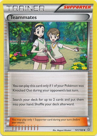 Teammates 141/160 Trainer - XY Primal Clash Single Card