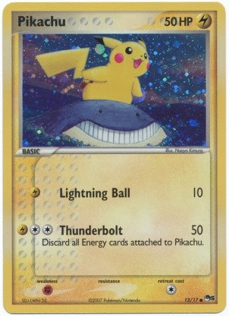 Pokemon POP Series 5 Promo Card Pikachu 12/17 Holo Rare